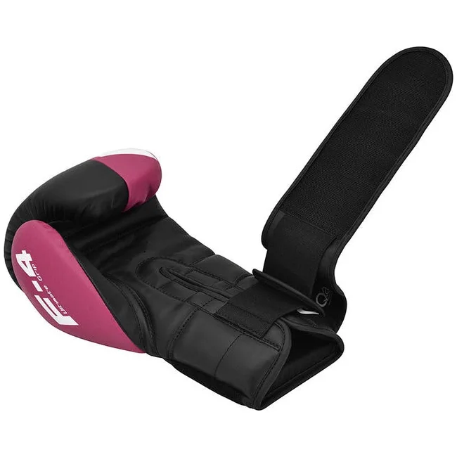 Боксерські рукавиці RDX REX F4 PINK/BLACK (капа в комплекті)