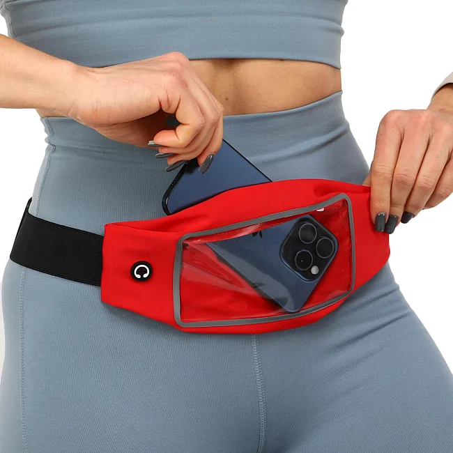 Сумка на пояс спортивная для бега с сенсорным экраном RUNNING WAISTPACK SP-SPORT
 GA-506 (Голубой)
