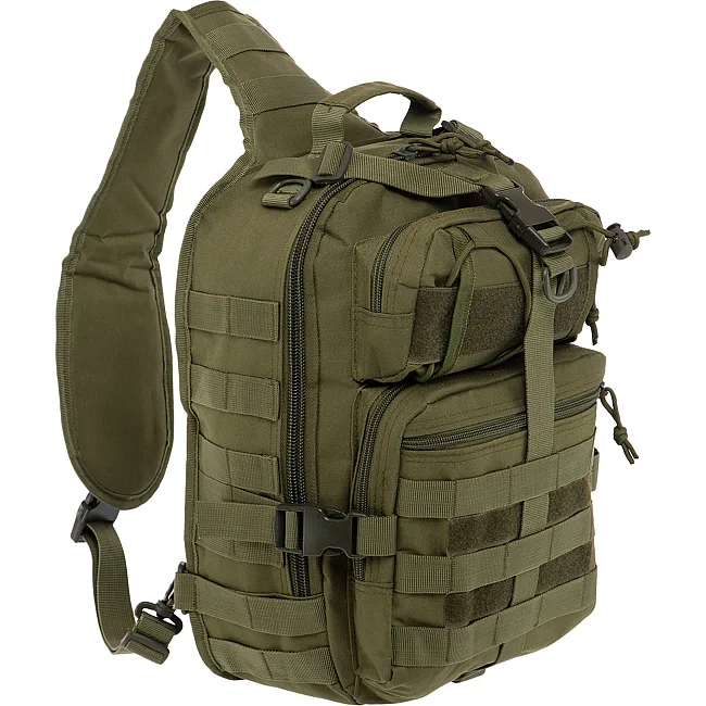 Рюкзак тактический с одной лямкой MILITARY RANGERS ZK-9115 35х25х15см 13л (Оливковый)