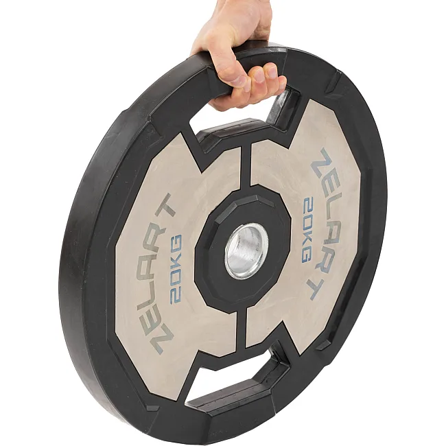 Млинці диски гумові 2 Handle металева втулка ZELART
 TA-4792-20 51мм 20кг