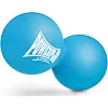 Массажный двойной мяч силиконовый PowerPlay PP-4355 Silicone Lacrosse Peanut Ball (6.3*12.6см.) Синий