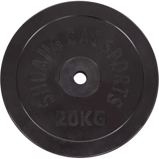 Блины диски обрезиненные SHUANG CAI SPORTS TA-2188-20S 30мм 20кг