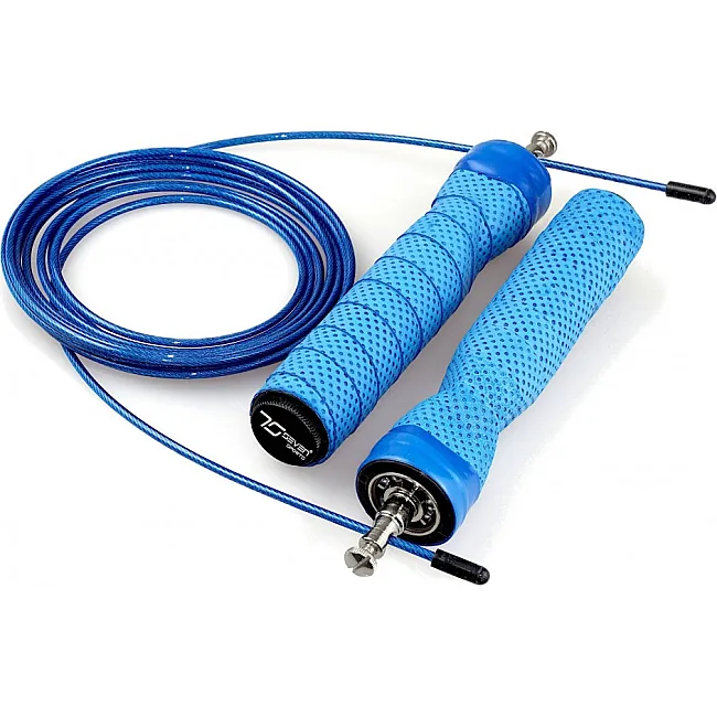 Скоростная скакалка 7SPORTS Cross Rope 3м. на подшипниках SK-1 7S голубая