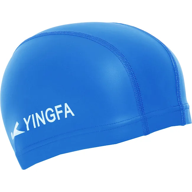 Шапочка для бассейна текстильная с покрытием PU YINGFA C0078 (Синий)