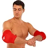 Налокотники спортивные с фиксирующим ремнем и амортизирующей вставкой HARD TOUCH CO-8897 2шт (Красный)