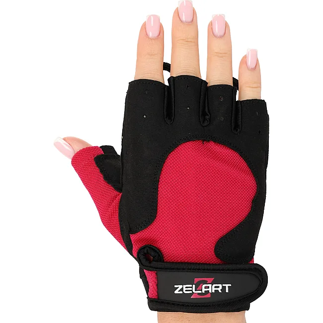 Тренировочные перчатки для фитнеса
 ZELART

 SB-161732 (Черный-красный)