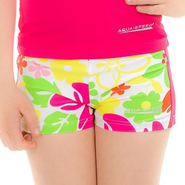 Плавки-шорты для девочек Aqua Speed ​​FLOWER SHORTS 2114 детские