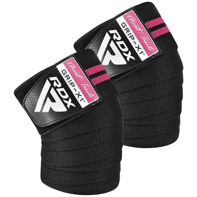 Бинты на колени RDX GYM KNEE WRAP R11 BLACK/PINK