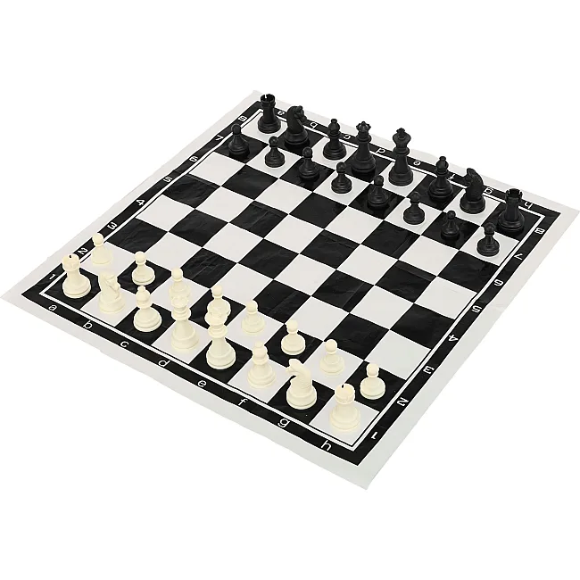 Шахматы
 пластиковые с виниловым игровым полем SP-SPORT
 IG-3105C
 пешки 2,6 см