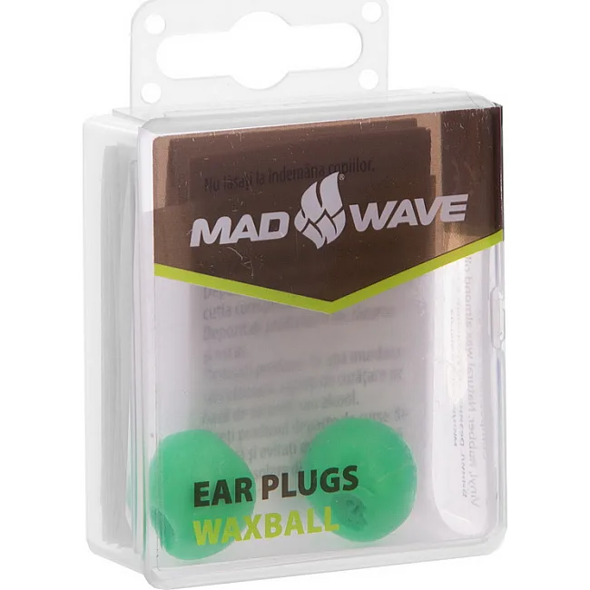 Беруши для плавания силиконовые Ear Plug MADWAVE M07170 см1 (Зеленый)
