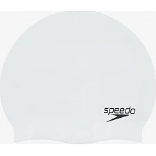 Шапка для плавания Speedo FLAT SILICONE CAP AU белый OSFM