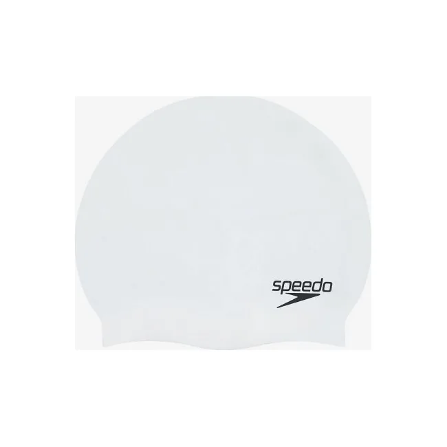 Шапка для плавания Speedo FLAT SILICONE CAP AU белый OSFM
