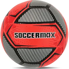 Футбольный мяч HYBRID SOCCERMAX FB-4120 №5 PU (Красный-черный)