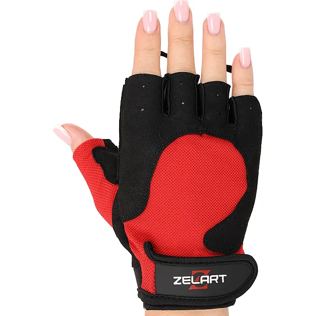 Тренировочные перчатки для фитнеса
 ZELART

 SB-161732 (Черный-красный)