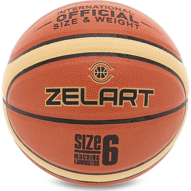Баскетбольний м'яч
 ZELART
 REACT GB4410
 6 (Коричнево-жовтий)
