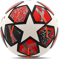 Футбольний м'яч SP-SPORT FB-8850 №5 PU (Червоний-чорний)