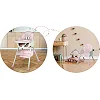 Стульчик для кормления со столиком Ricokids Milo 79 х 62 х 94 см - розовато-белый