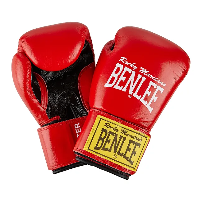 Боксерские перчатки Benlee FIGHTER Кожа /красно-черные