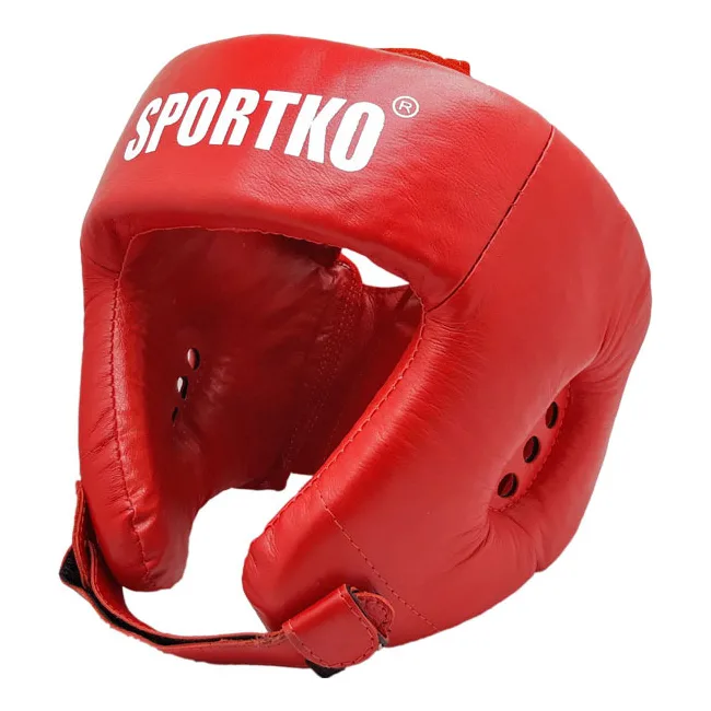 Боксерский шлем Sportko ОК2 (верх мягкий крестообразный)