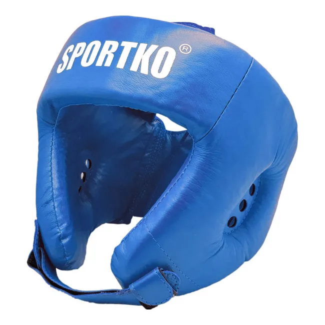 Боксерский шлем Sportko ОК2 (верх мягкий крестообразный)