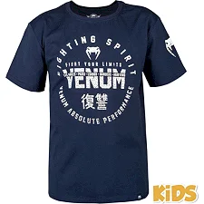 Детская футболка Venum Signature T-Shirt Navy Blue