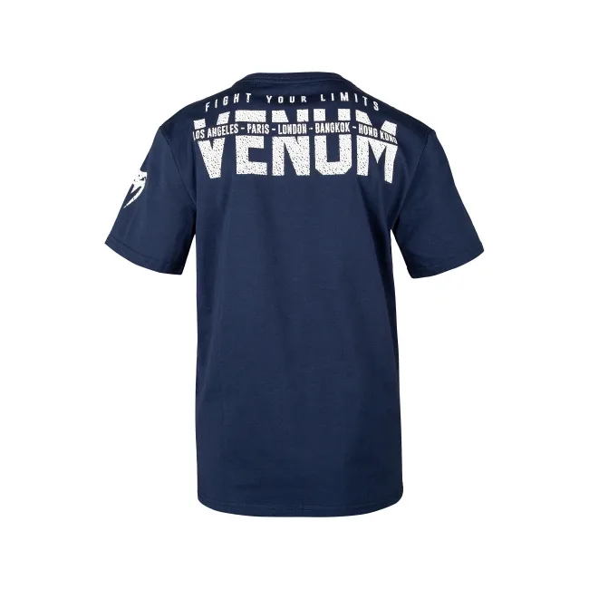 Детская футболка Venum Signature T-Shirt Navy Blue