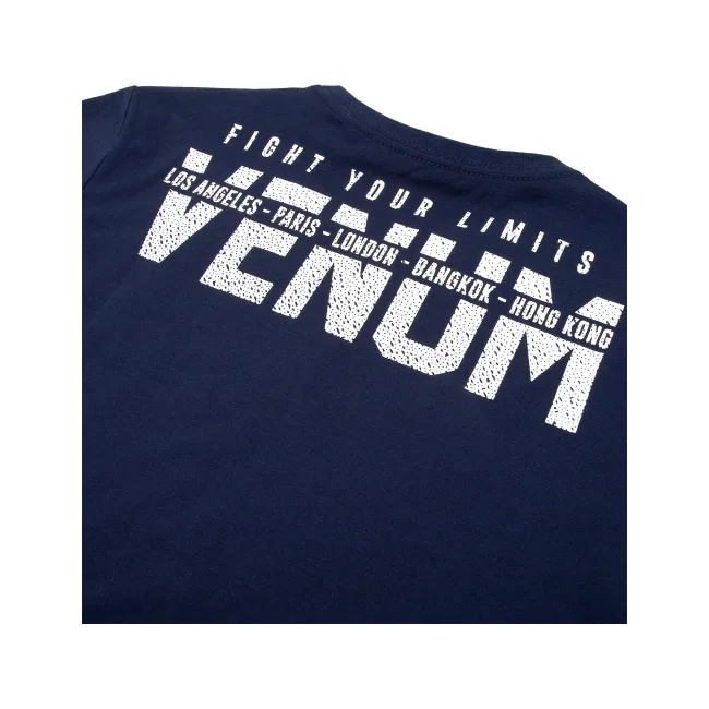 Детская футболка Venum Signature T-Shirt Navy Blue