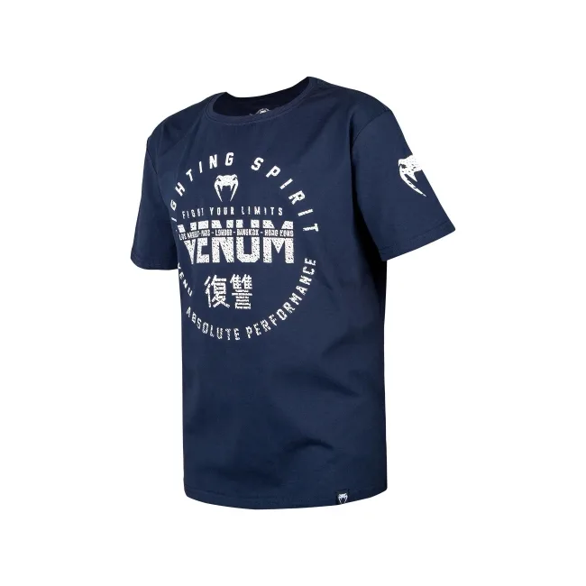 Детская футболка Venum Signature T-Shirt Navy Blue