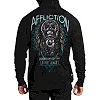 Двосторонняя толстовка AFFLICTION Stone Grail Rev PO Mil.Green Crystal Wash/Black