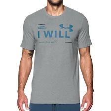 Футболка Under Armour I Will Charged Cotton Steel