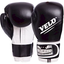 Боксерские перчатки кожаные VELO VL-2210