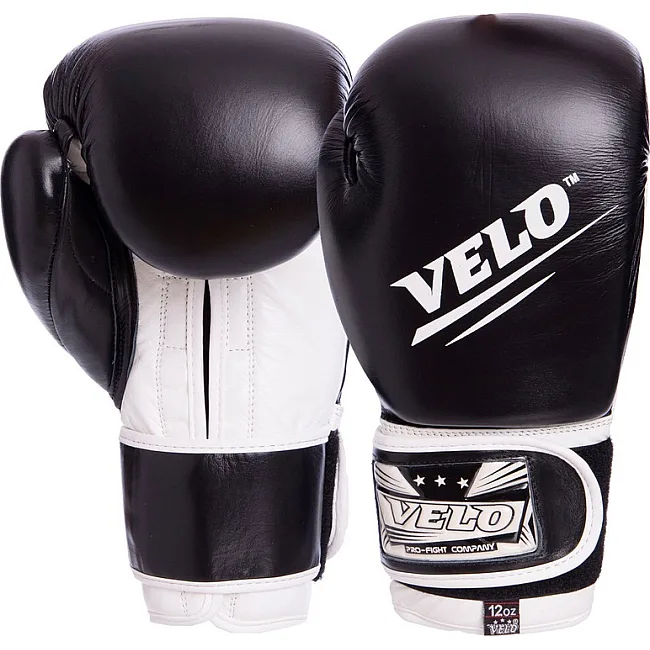 Боксерские перчатки кожаные VELO VL-2210