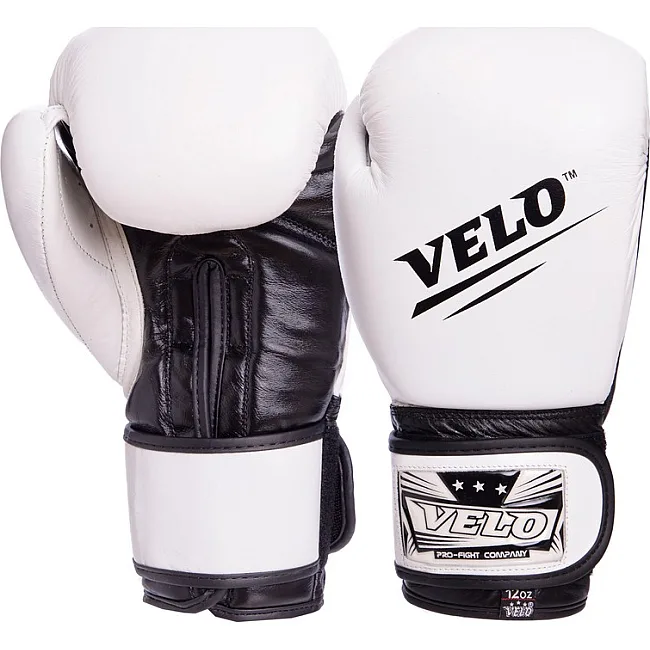 Боксерские перчатки кожаные VELO VL-2210