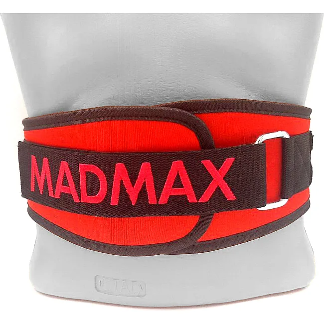 Пояс для становой тяги MADMAX MFB-421 Simply the Best неопреновый Red