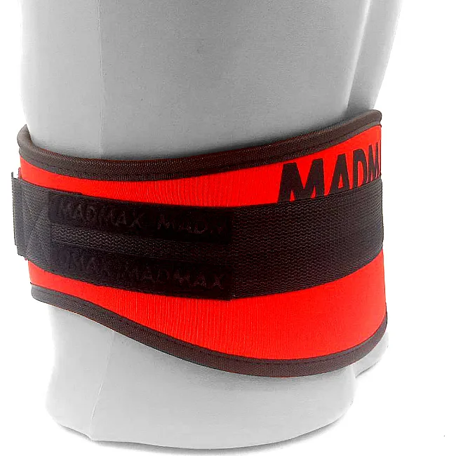 Пояс для становой тяги MADMAX MFB-421 Simply the Best неопреновый Red