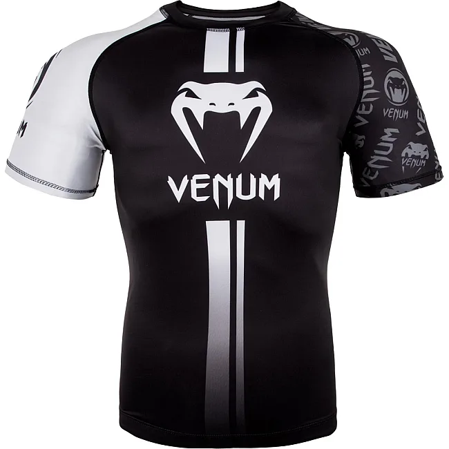 Рашгард Venum Logos Short Sleeves Rashguards Black