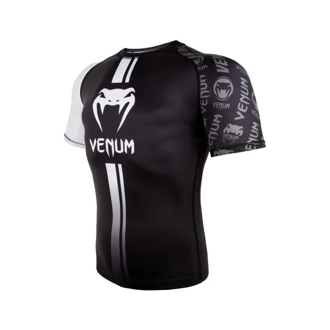 Рашгард Venum Logos Short Sleeves Rashguards Black