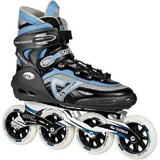Ролики BOTAS STRATOS 100, черно/серо/голубые