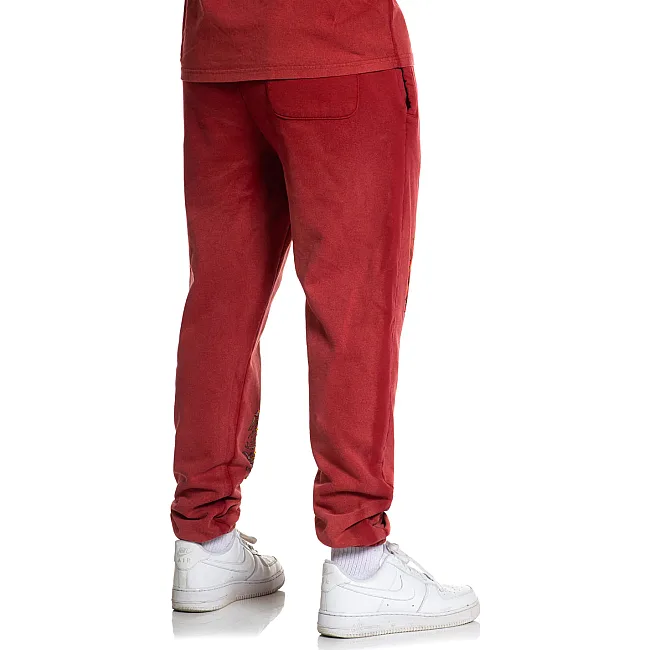 Штаны AFFLICTION Toxic Tavern Sweatpant Vtg. Red Potassium Spray