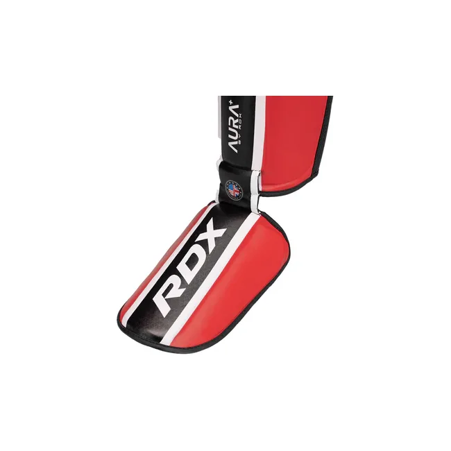 Защитные щитки для ног RDX SHIN INSTEP AURA PLUS T-17 RedBlack