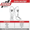 Защитные щитки для ног RDX SHIN INSTEP AURA PLUS T-17 RedBlack