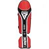 Защитные щитки для ног RDX SHIN INSTEP AURA PLUS T-17 RedBlack