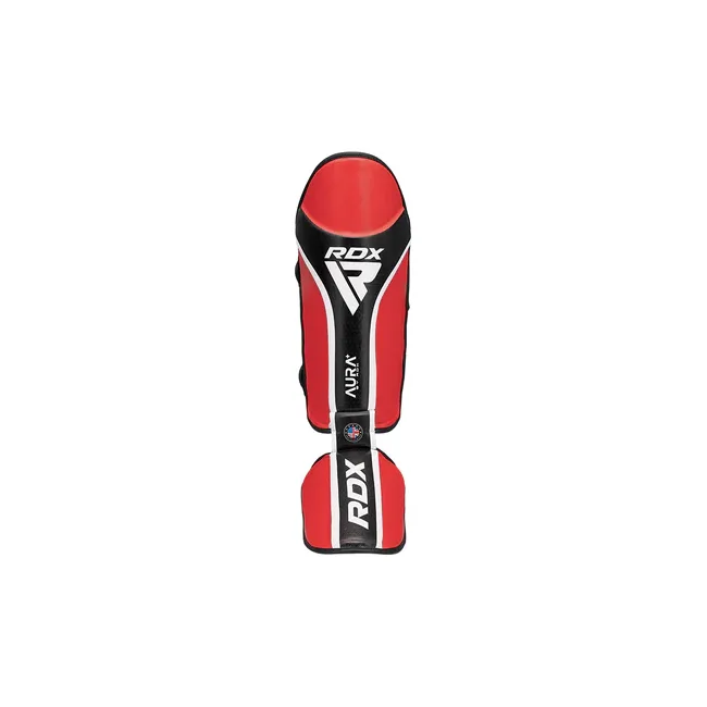 Защитные щитки для ног RDX SHIN INSTEP AURA PLUS T-17 RedBlack