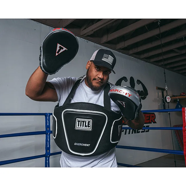 Лапы боксерские TITLE Boxing Aerovent Anarchy Punch Mitts Black/Silver