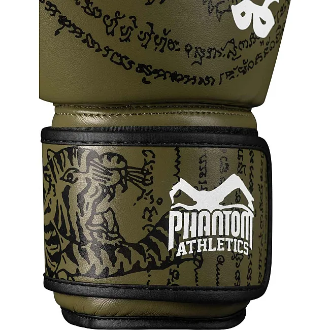 Боксерские перчатки Phantom Muay Thai Army (Бинты 4м. в подарок)