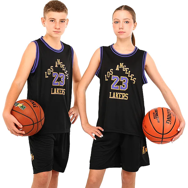 Детская баскетбольная форма
 NBA клуб L
 Angeles Lakers 23 BA-6596 (Темно-синий)