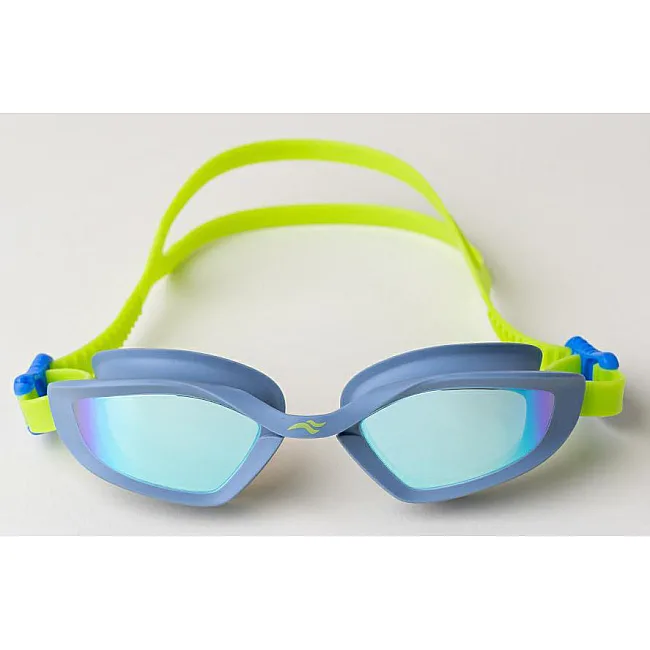 Очки для плавания Aqua Speed RAVEN MIRROR 61423 фиолетовый, салатовый OFSM