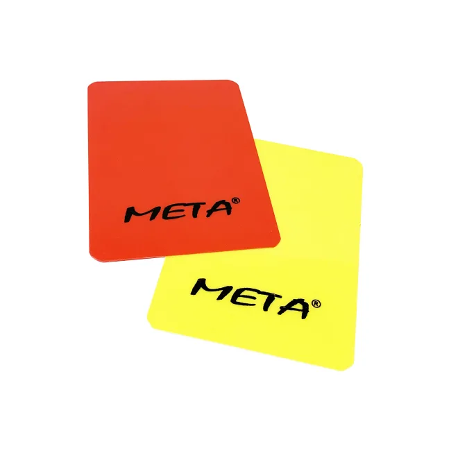 Набор карт рефери META Referee card set желтый, красный 12х9 см