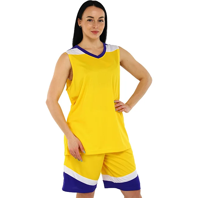 Баскетбольная форма майка и шорты LIDONG L050 3XS-6XL (Фиолетовый-черный)