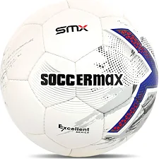 Футбольний м'яч SOCCERMAX FB-4195 №5 PU (Білий-синій)